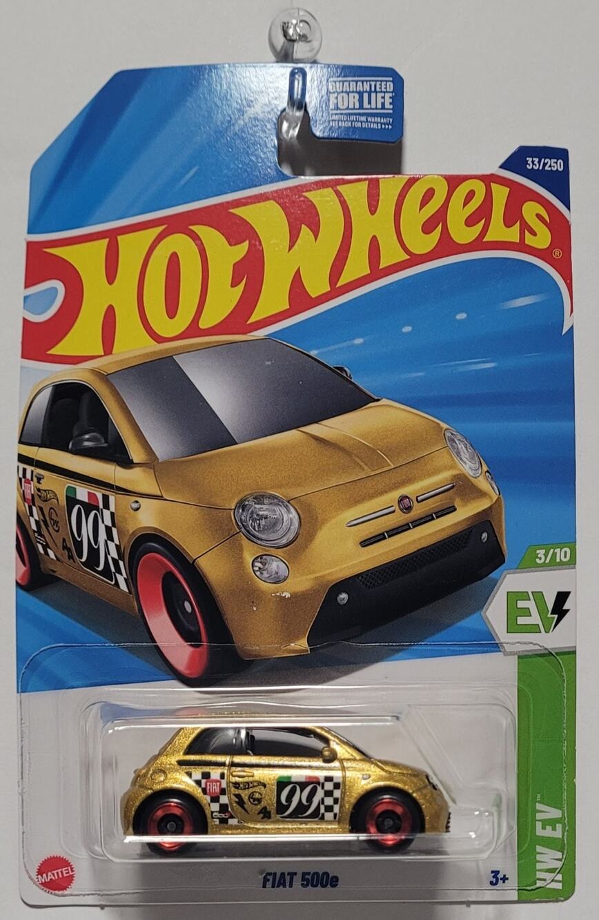 2025 Hot Wheels Fiat 500e 33/250 HW EV Series 3/10 1:64 Diecast